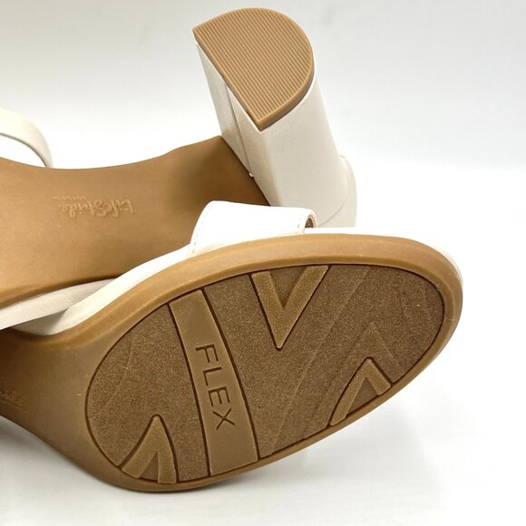 9.5W 9.5 WIDE WIDTH Lifestride Adore Me Cream Bone Ivory Dress Sandals Shoes - Picture 10 of 12